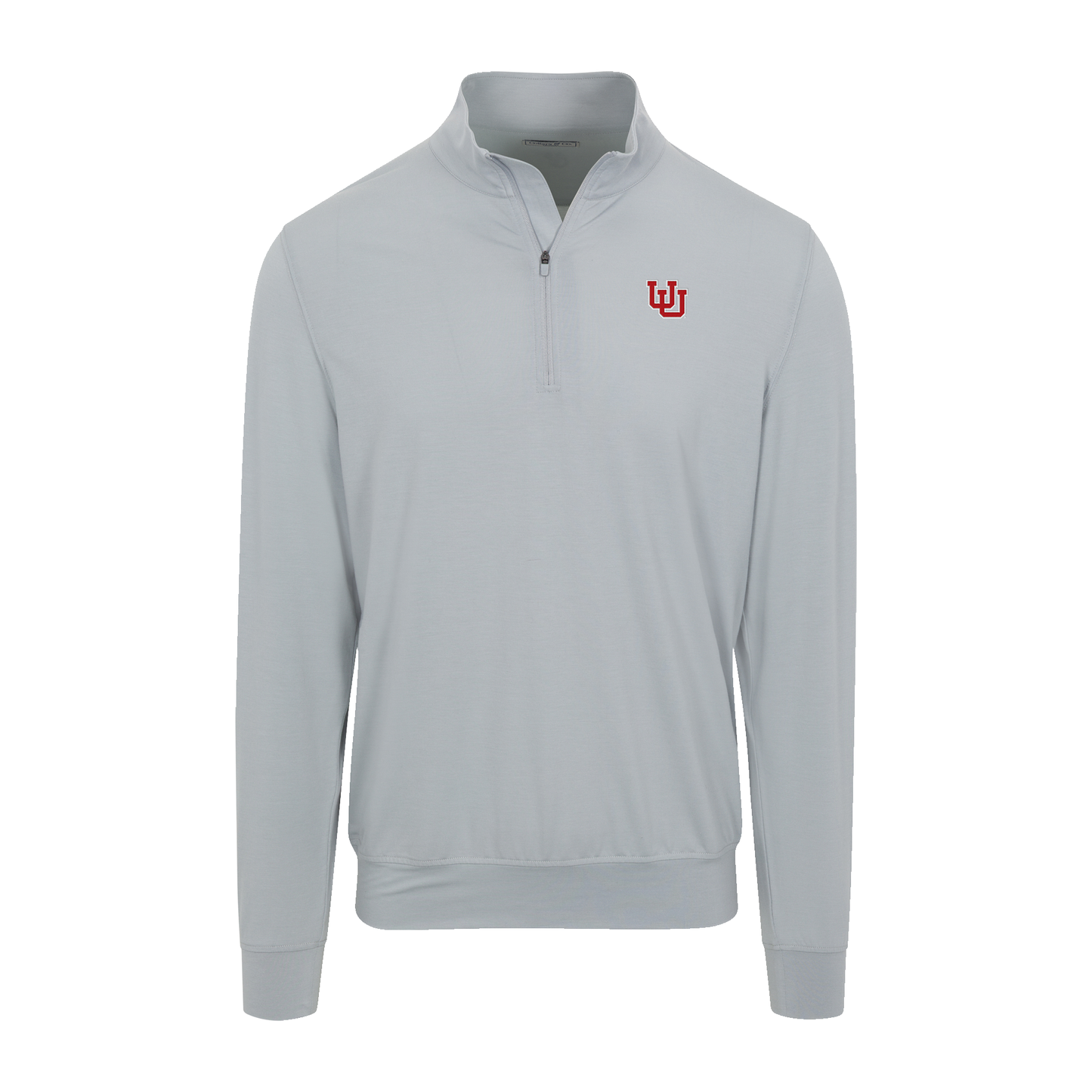 Utah Velocity Performance Quarter Zip Light Grey