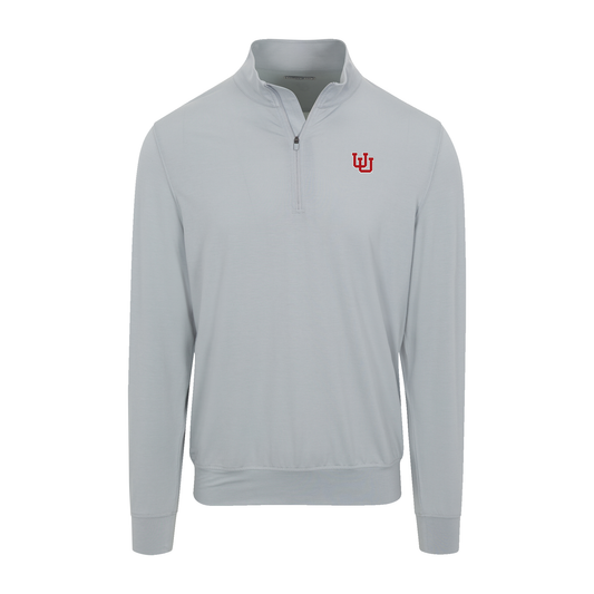 Utah Velocity Performance Quarter Zip Light Grey
