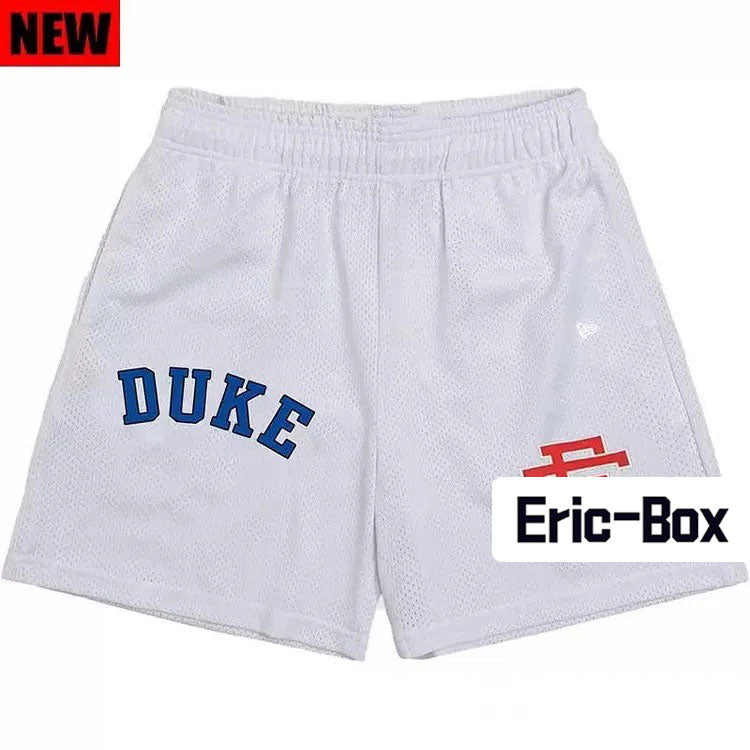 DUKE White Mesh Shorts