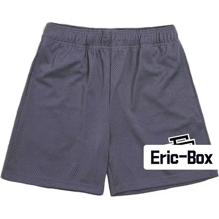 Dark Gray Basic Mesh Shorts