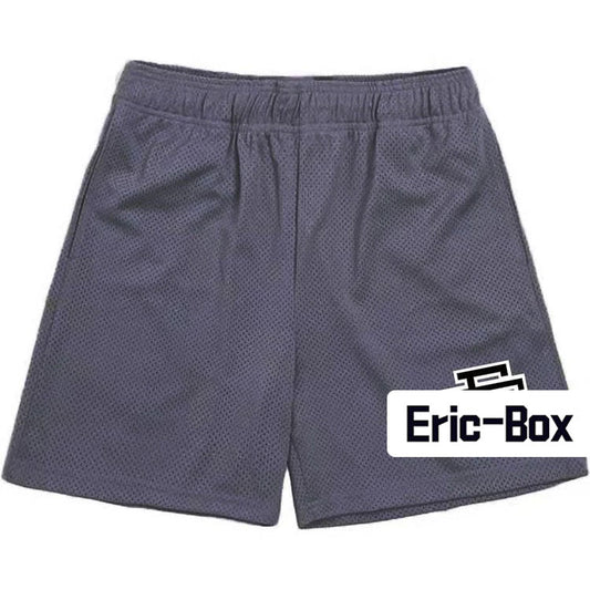 Dark Gray Basic Mesh Shorts